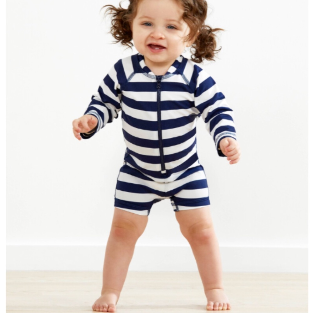 Hanna Andersson Sunblock‎ Swimmy Rash Guard Suit